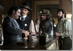 Deadwood courtesy Doug Hyun/HBO
Ian McShane, Timothy Olyphant, W. Earl Brown and Sean Bridgers