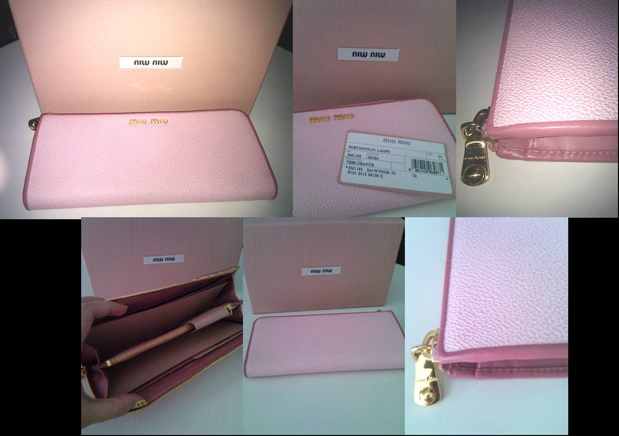 MIU MIU CONTINENTAL WALLET IN ROSA (0513-08)