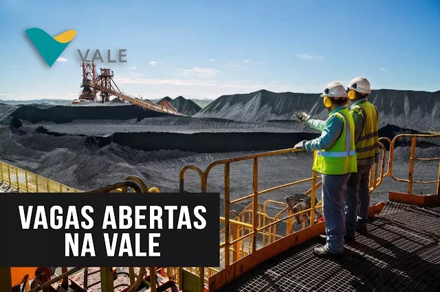 Mineradora Vale abre vagas de emprego