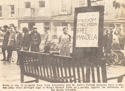 Student protest: Mandela vigil