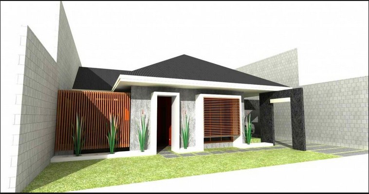 50 Gambar  Desain Rumah  Impian Persegi  Panjang  Minimalis  