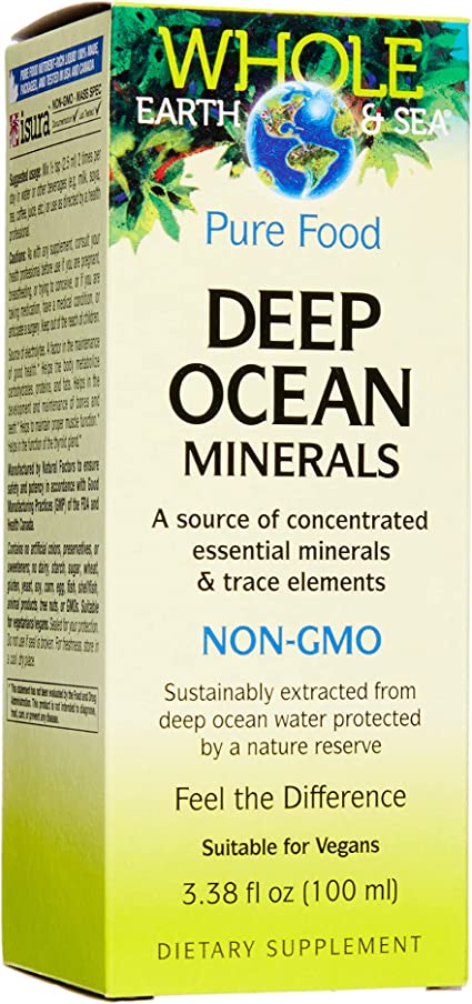 Whole Earth & Sea, Deep Ocean Minerals, 3.38 oz Powder