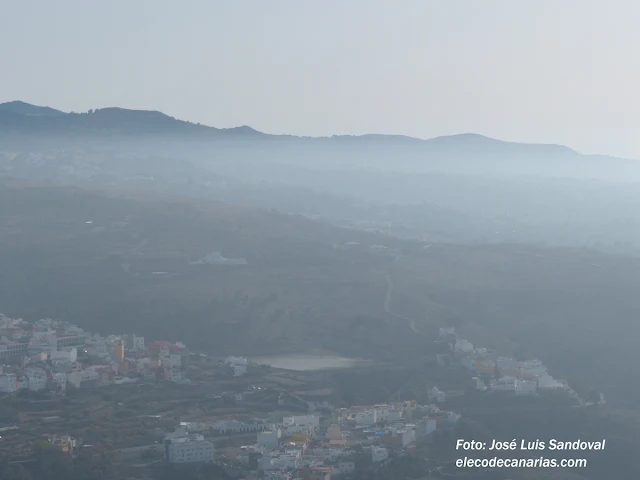 video fotos calima Canarias. Tormenta de arena sobre Gran Canaria, 15 julio