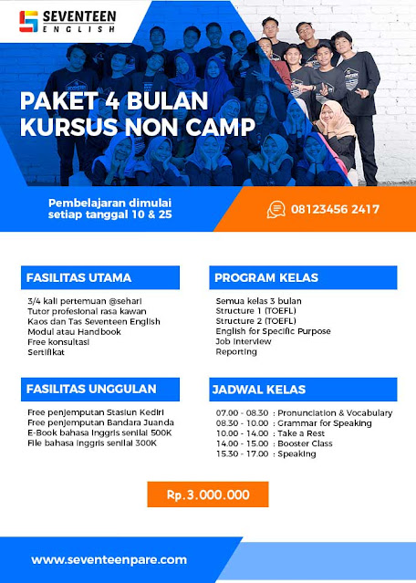 paket kampung inggris 4 bulan