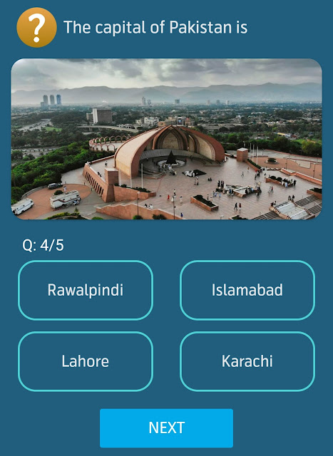 The capital of Pakistan is