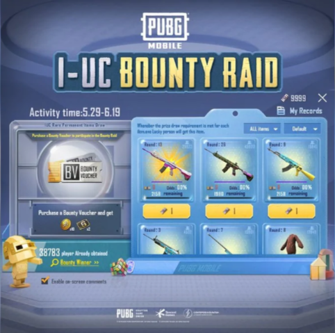 PUBG Mobile 1-UC Bounty Raid Offers an Opportunity to Win Cool Skins for 1 UC