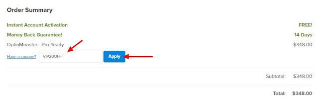 Optinmonster Coupon Code VIP20OFF