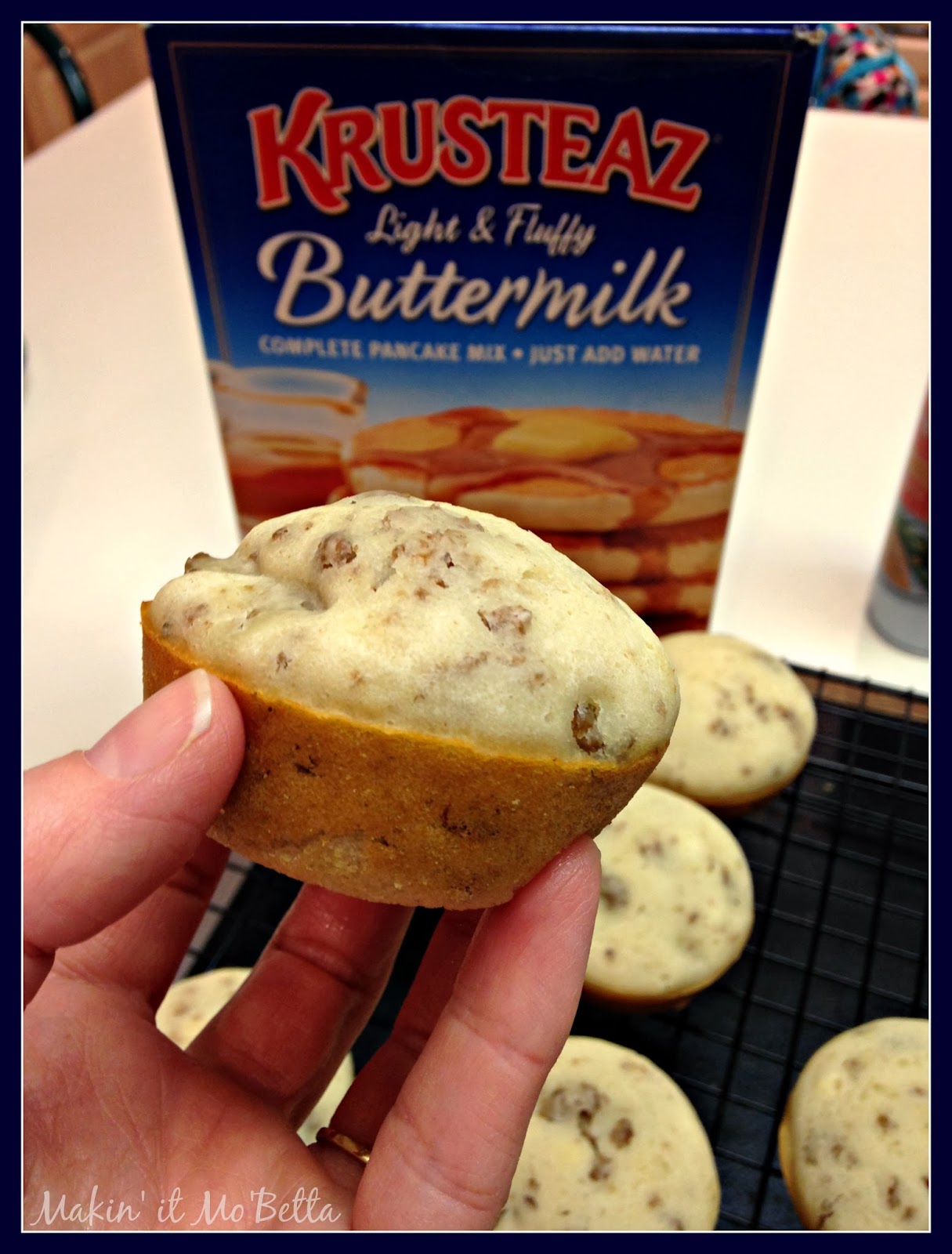 krusteaz pancakes Mo' mix Muffins it make and into Pancake Betta: Makin' how to Sausage  muffin