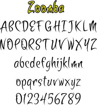 Graffiti font - Zoomba fonts 