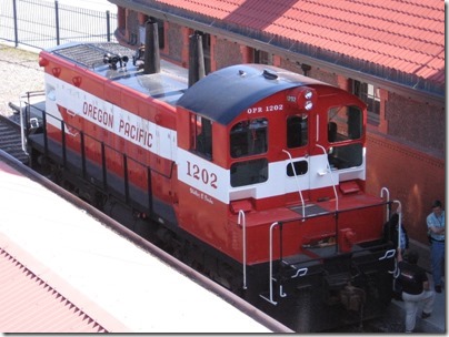 IMG_2859 Oregon Pacific SW1200RSu #1202 at Union Station in Portland, Oregon on May 8, 2010
