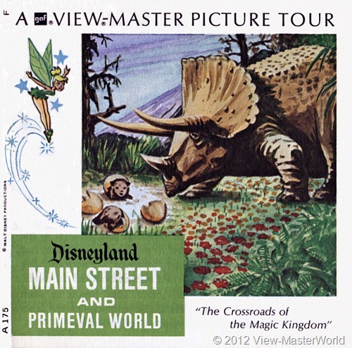 View-Master Disneyland Main Street and Primeval World (A175): Booklet Cover