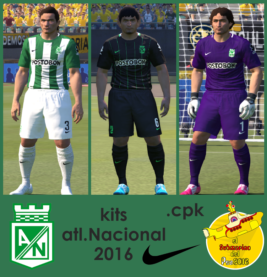 El Submarino del PES: kits ATLÉTICO NACIONAL DE COLOMBIA ...