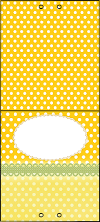 Yellow with Polka Dots Free Printable Party Kit. 