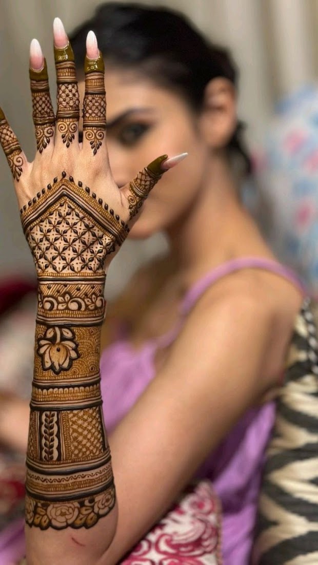 Bharwa Bridal Mehndi Design