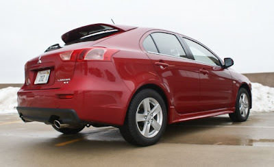 2010 Mitsubishi Lancer Sportback Ralliart Rear Angle View