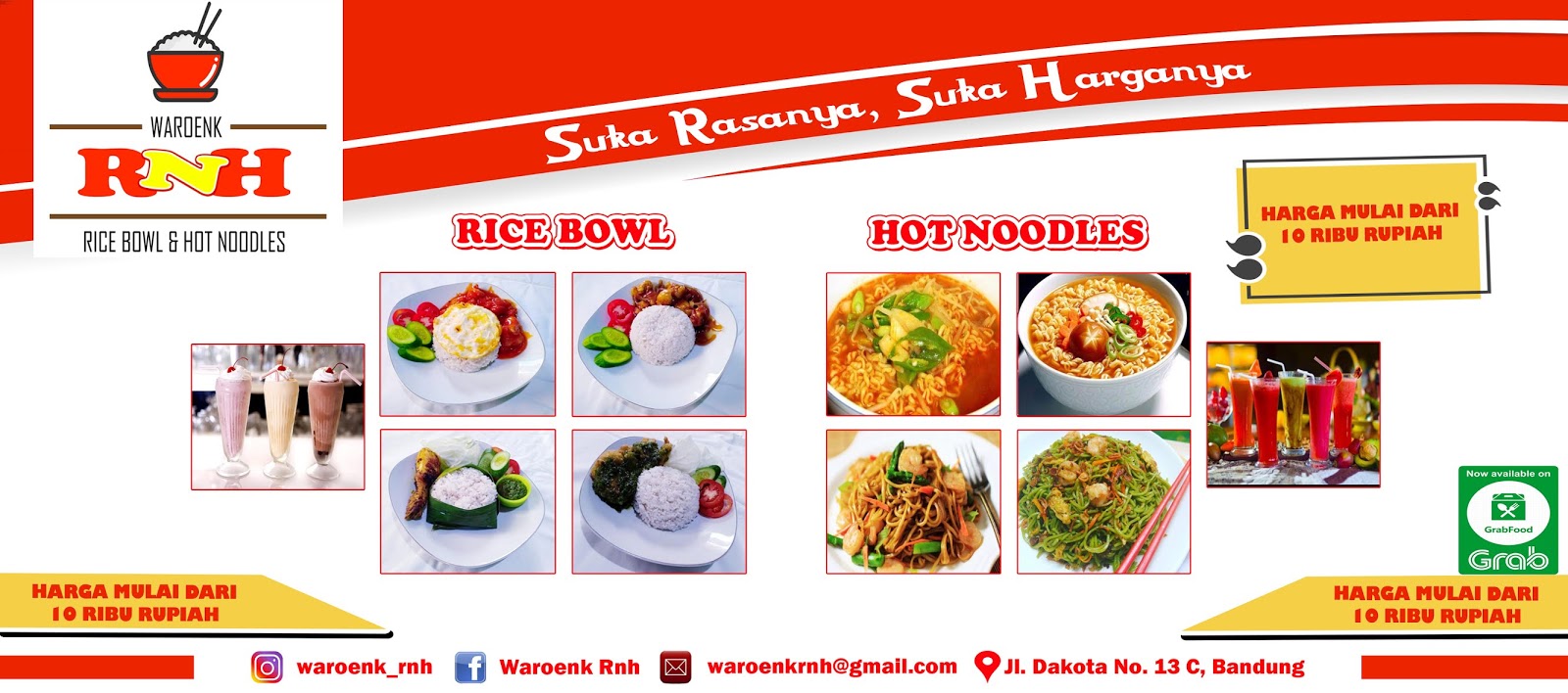  Logo  Banner X Banner dan Daftar Menu Perusahaan Kuliner 