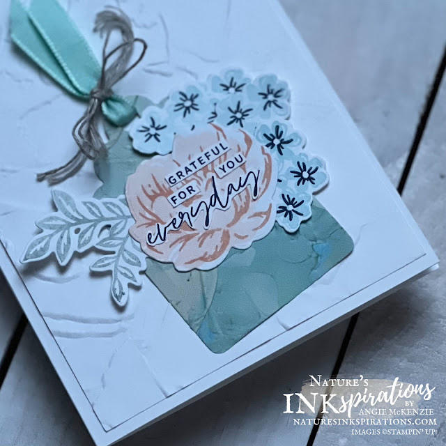 Fancy Flora Special Thank You Card (corner angle) | Nature's INKspirations by Angie McKenzie