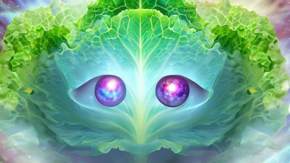 Spiritual wisdom of lettuce in connection with the universe and nature
