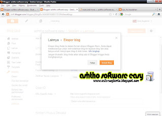 Cara Membackup Blogspot