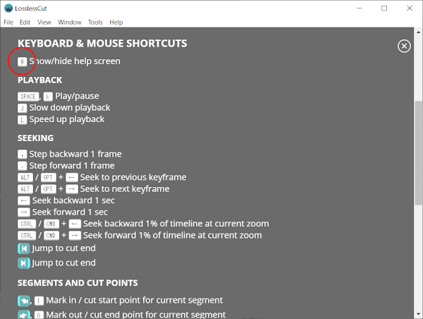 KeyboardShortcuts