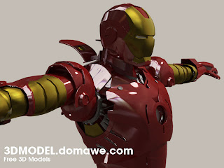 Modèle 3D d'Ironman sur 3DMODEL.domawe.com