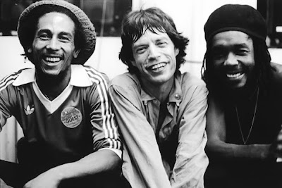 Bob Marley, Mick Jagger y Peter Tosh