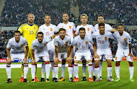 SELECCIÓN DE ESPAÑA - Temporada 2017-18 - Pepe Reina, Sergio Ramos, Sergio Busquets, Monreal y Aduriz; Azpilicueta, Pedro, Illarramendi, Nacho, Marco Asensio y Jonathan Viera. SELECCIÓN DE ISRAEL 0 SELECCIÓN DE ESPAÑA 1 (Illarramendi). 09/10/2017. Copa del Mundo de Rusia, 2018, fase de clasificación. Jerusalén, Israel, Teddy Kollek Stadium