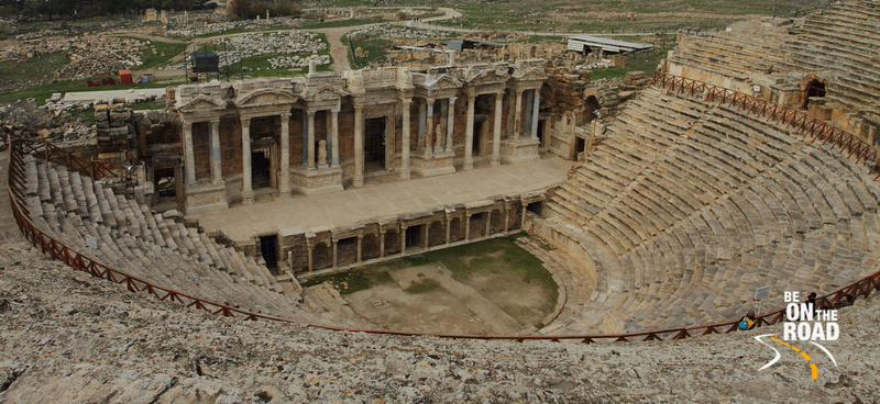 The mighty amphitheater of Hierapolis, Turkey