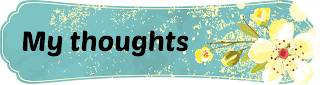 My thoughts banner