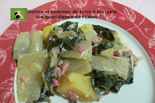 Vie quotidienne de Flaure: Blettes et pommes de terre à la crème