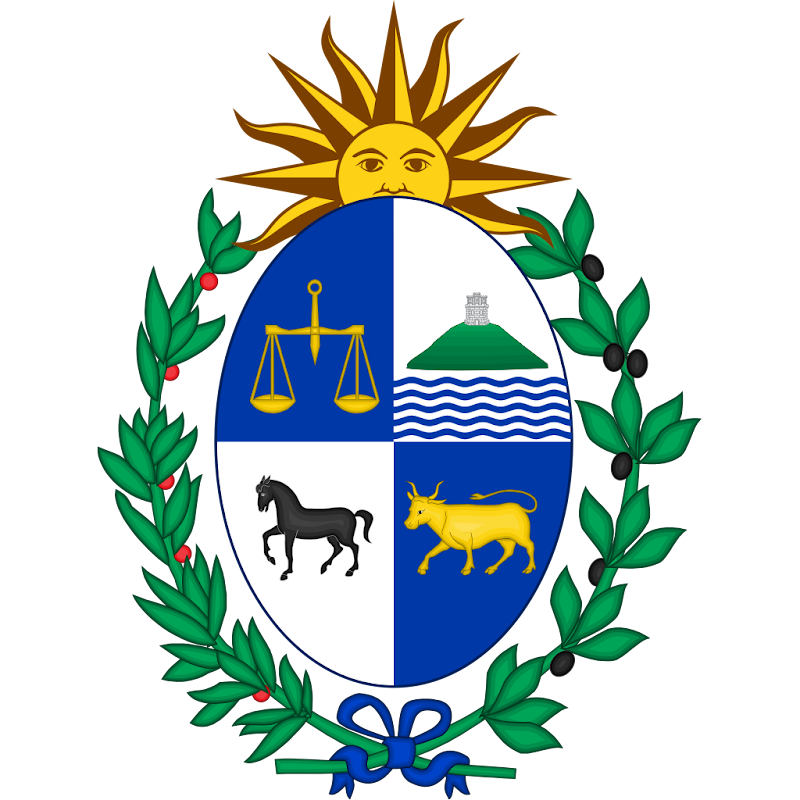 Logo Gambar Lambang Simbol Negara Uruguay PNG JPG ukuran 800 px