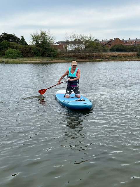 madmumof7 on SUP on Alverstoke Creek, Gosport