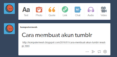 Cara Mudah Membuat Akun Tumblr Lewat PC