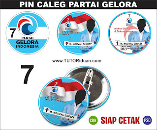 Desain PIN Caleg Partai Gelora 2024