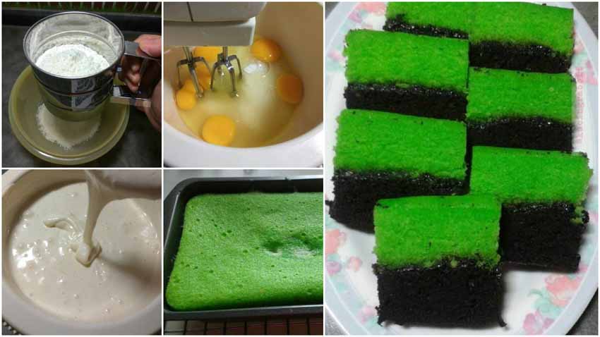 Resep Brownies Kukus Cokelat Pandan