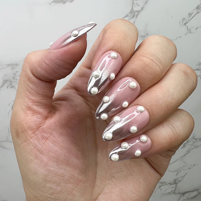 Perla Chrome Ombre With Pearl