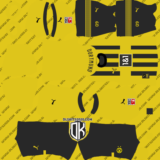 Borussia Dortmund 2022-2023 Kits Puma - Dream League Soccer 2022 (Home)