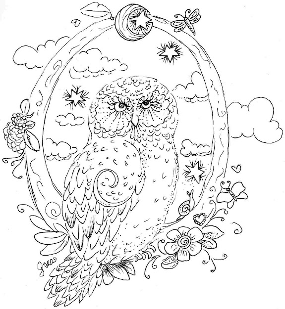 Printable Coloring Pages For Adults Owls Owl Coloring Pages Animals  Coloringarena