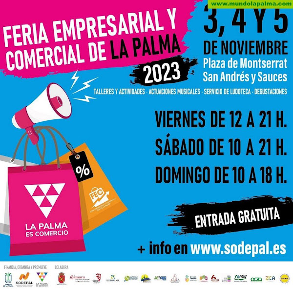 La Feria Empresarial y Comercial de La Palma se celebrará en San Andrés y Sauces del 3 al 5 de noviembre