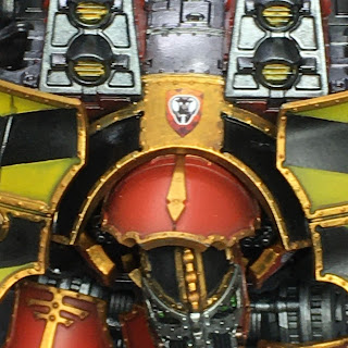 Adeptus Titanicus Legio Ignatum Warlord Titan WIP - upper carapace detail