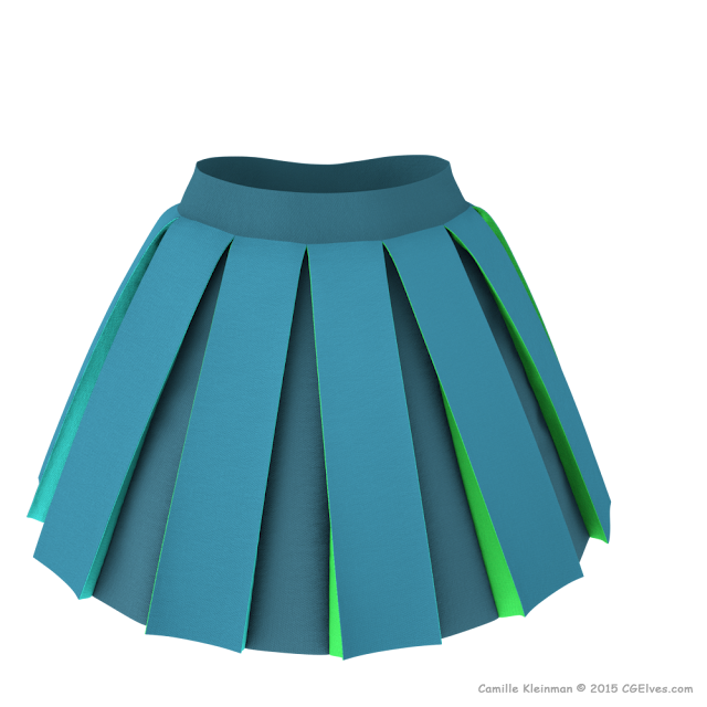 Marvelous Designer Skirt from CGElves Marvelous Cloth Designer MD5 Beginner Course