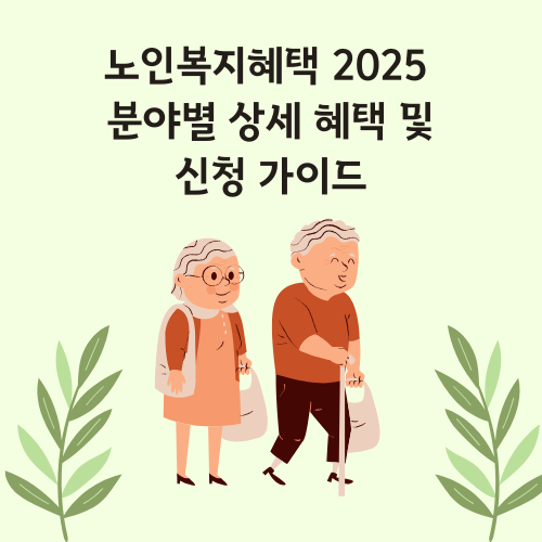 노인복지혜택 2025 - 분야별 상세 혜택 및 신청 가이드