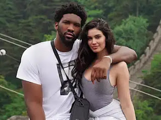 Joel Embiid And His Wife Anne De Paula