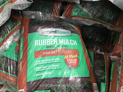 Stop those weeds dead on their tracks with GroundSmart Rubber Mulch