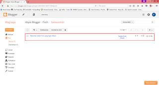 Cara Membuat Post di Blogger
