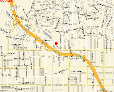 Beachwood Canyon Apartments Map