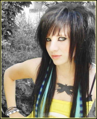 layered hairstyles for teens. Emo Punk Haircuts Girls.1