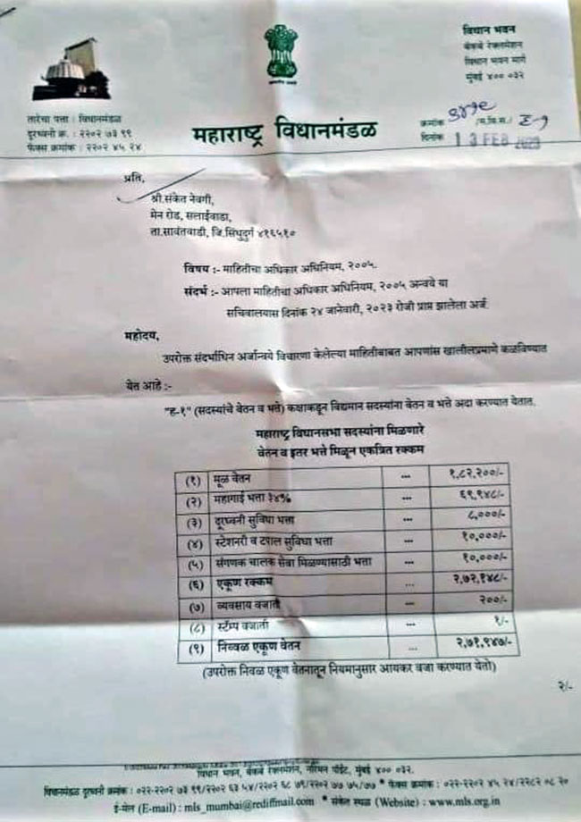 MLA Salary in Maharashtra