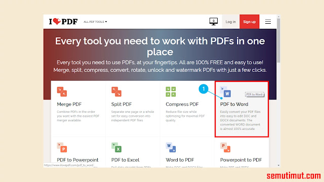 cara mengubah pdf ke word gratis