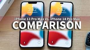 Comparison between iPhone 14 Pro Max vs iPhone 13 pro Max